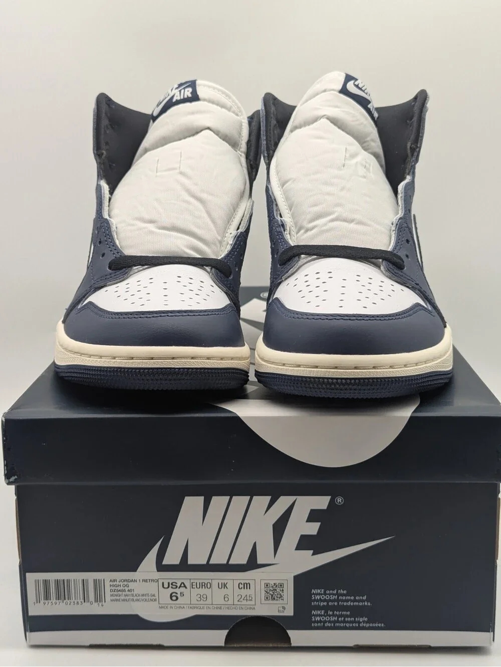 Nike Air Jordan 1 Retro High OG Mens Size 6.5 / Women's 8 Navy Blue DZ5485-401